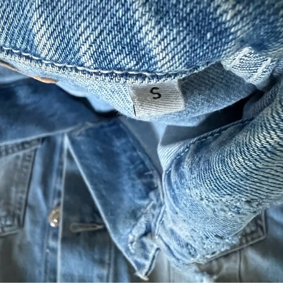 JACK AND JONES Denim Blue Button Down Jean Jacket - Picture 6 of 13